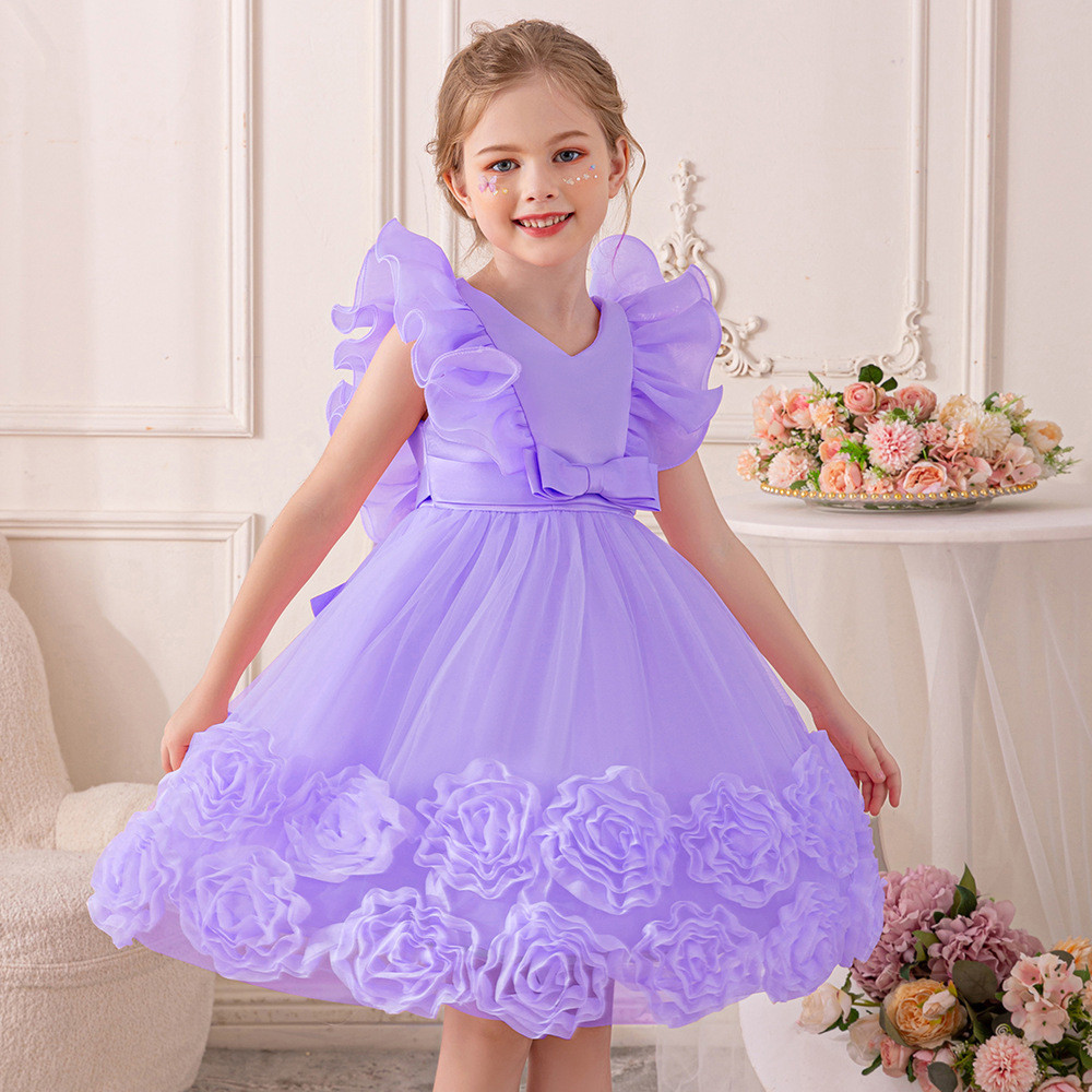 Elegant Girl Birthday Dresses  Girls Christening Dress Toddler Formal Princess Dress