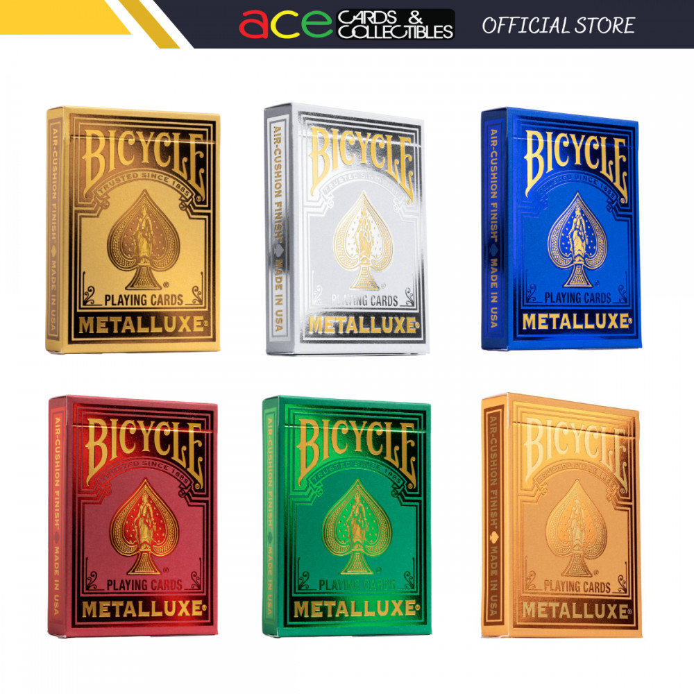 Jeu De 6 Paquets De Cartes à Jouer Bicycle Metalluxe - Effet Métallisé Brillant - Neuf - Pour Magie, Poker, Collection Ou Cadeau