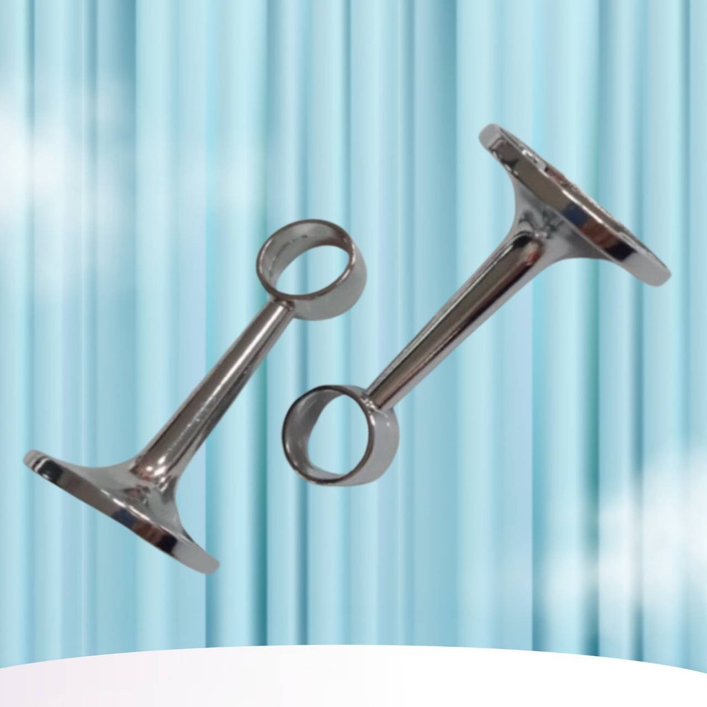 Center Post Curtain Rod Holder Bracket 1/2