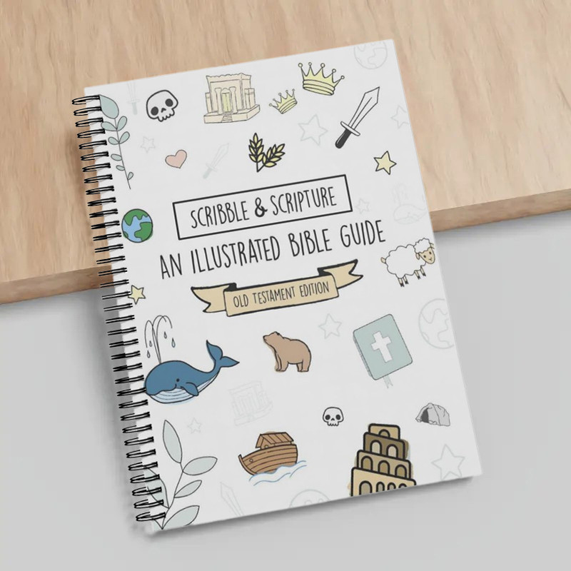 GMARTY 1pc Scribble & Scripture: The Bible Made Simple - Illustrated ...