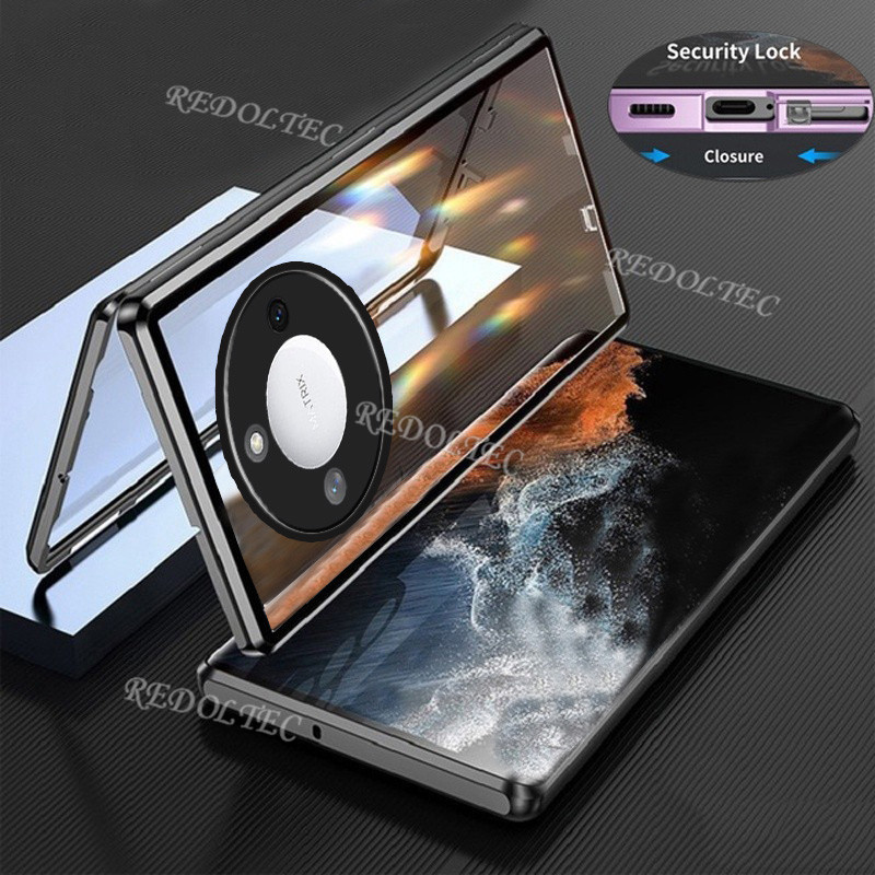 Honor X9B 5G Casing 360 Full Lens Protection Magnetic Metal Case Honor ...