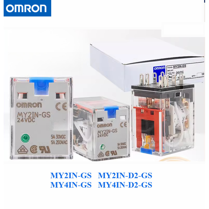 Omron Locked Swing Rod Relay MY2IN-D2-GS MY4IN-D2-GS DC24V AC220V ...