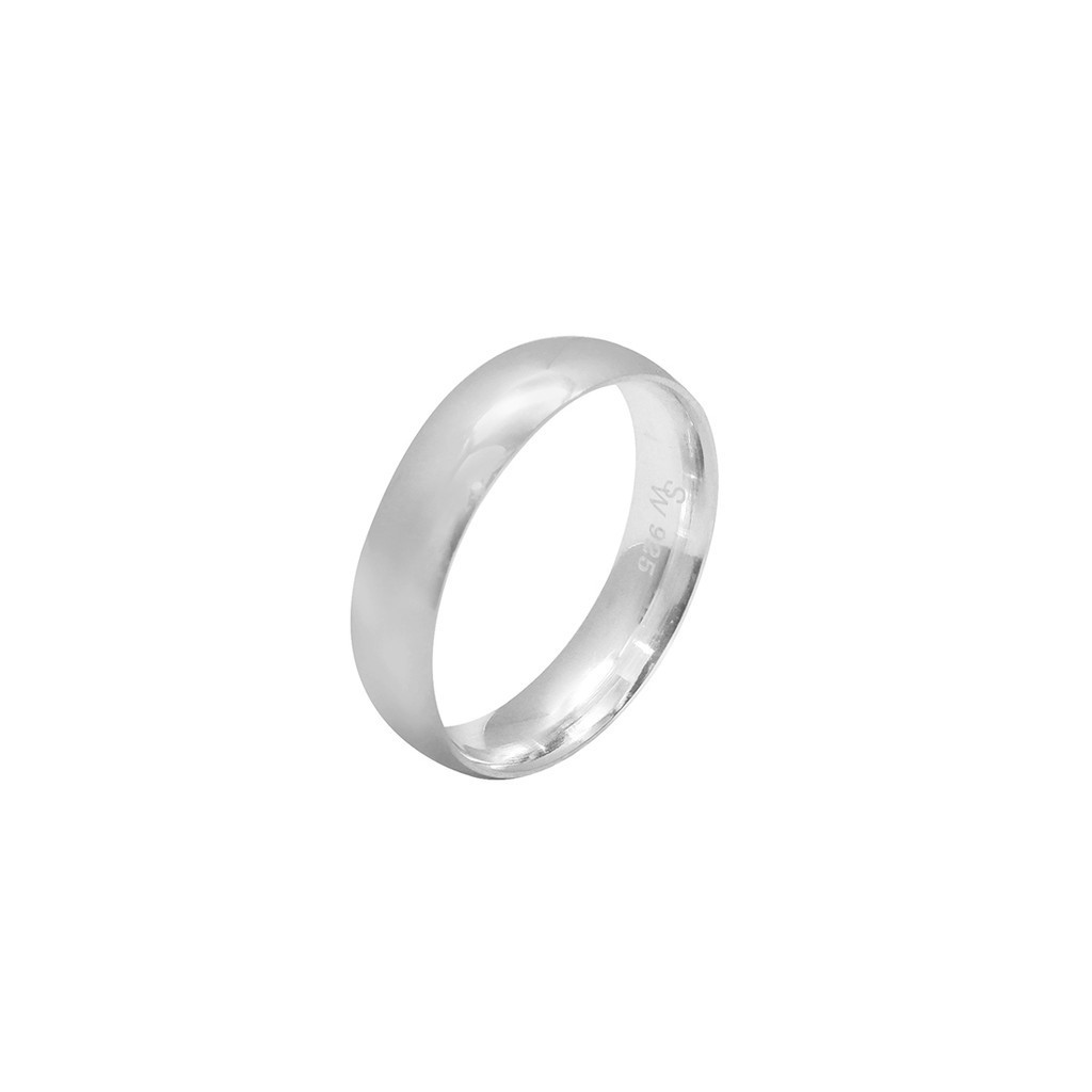 Silverworks 925 Sterling Silver Inayah Plain Polished Ring Unisex R63334 R633312 Shopee Philippines