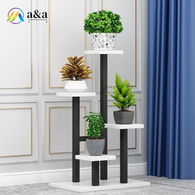 Heavy-Duty 4 Layers plant stand Indoor metal flower stand Outdoor ...