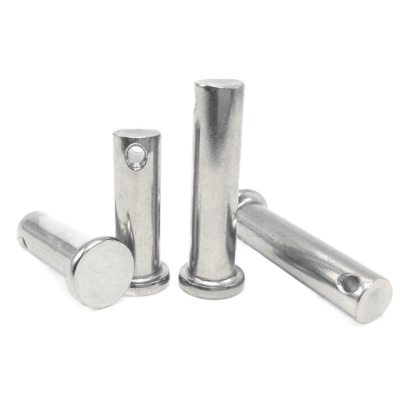 M10 M12mm 304 stainless steel pin/flat head pin with hole/bolt/pin ...