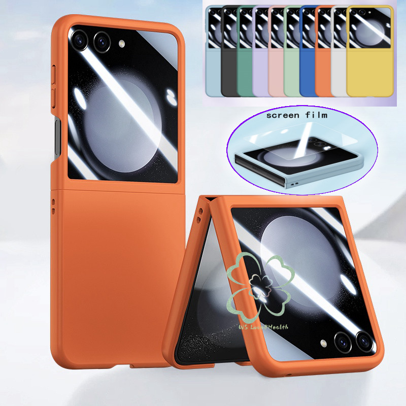 Slim Large Window Hard Flip Case Casing Samsung Galaxy Z Flip 6 Z Flip ...