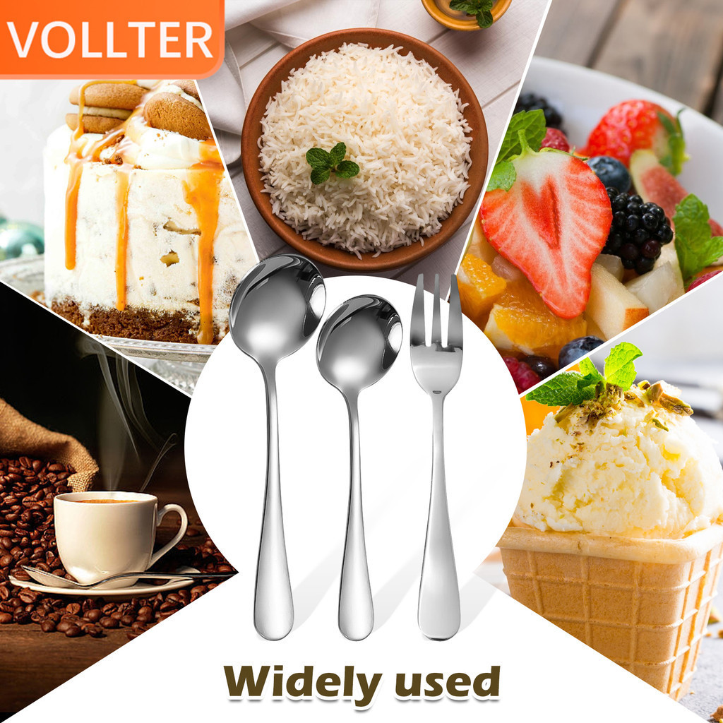 1/2/3 10piece Easy To Clean Spoon Polished Surface And Smooth Line No ...