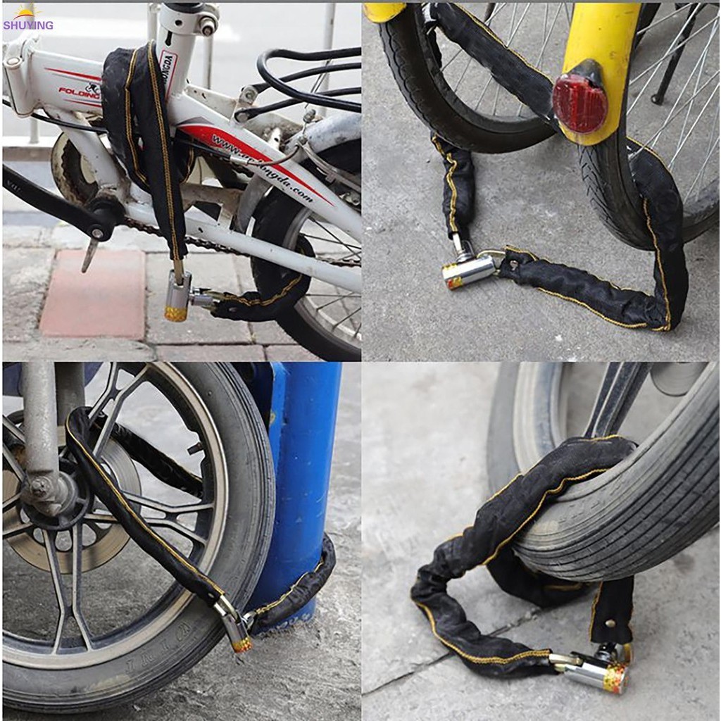 Heavy Duty Bike Chain Lock Easy to Use Thickened Sturdy Bike Chain Lock Shopee Philippines