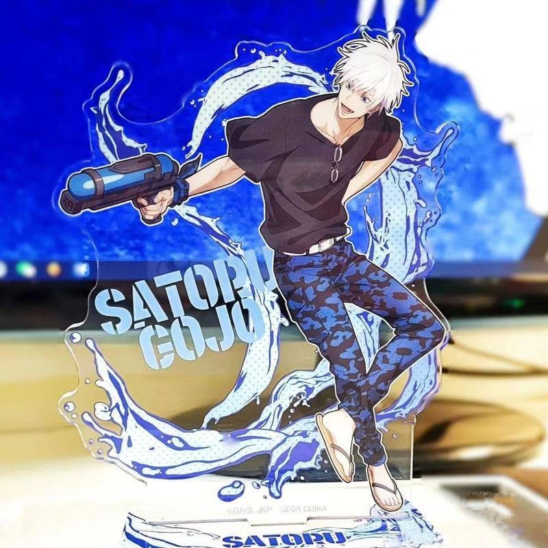 Jujutsu Kaisen Gojo Satoru Acrylic Standee - Water Gun Pose Anime Desk ...