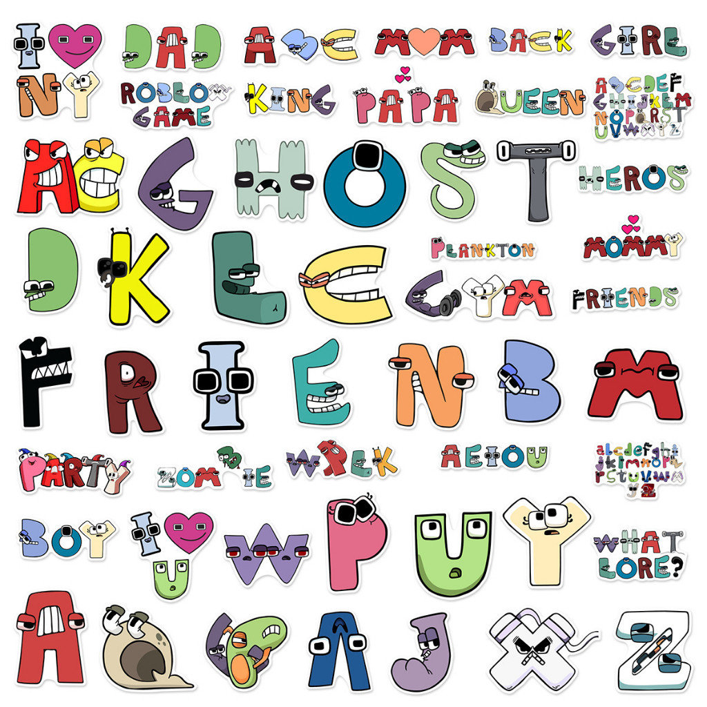 Alphabet Lore Sticker 50Pcs per pack | Shopee Philippines