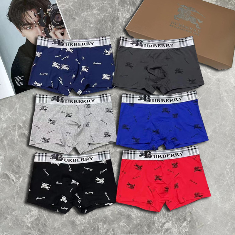 [3pcs+Box] Men's Underwear Trendy Youth Sports Breathable Antibacterial ...