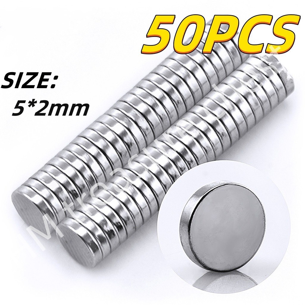 50pcs Round Strong Disc Magnets Kitchen Refrigerator Magnet | Shopee ...