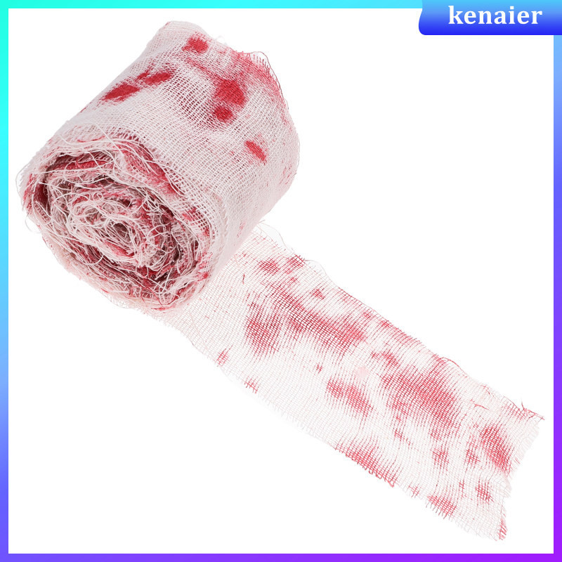 Halloween Blood Cloth Strip Isolation Tape Gauze Stained Warning Scene ...