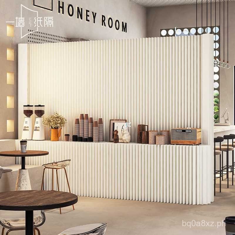 Folding Screen Partition Booth Living Room Office Partition Paper Wall ...
