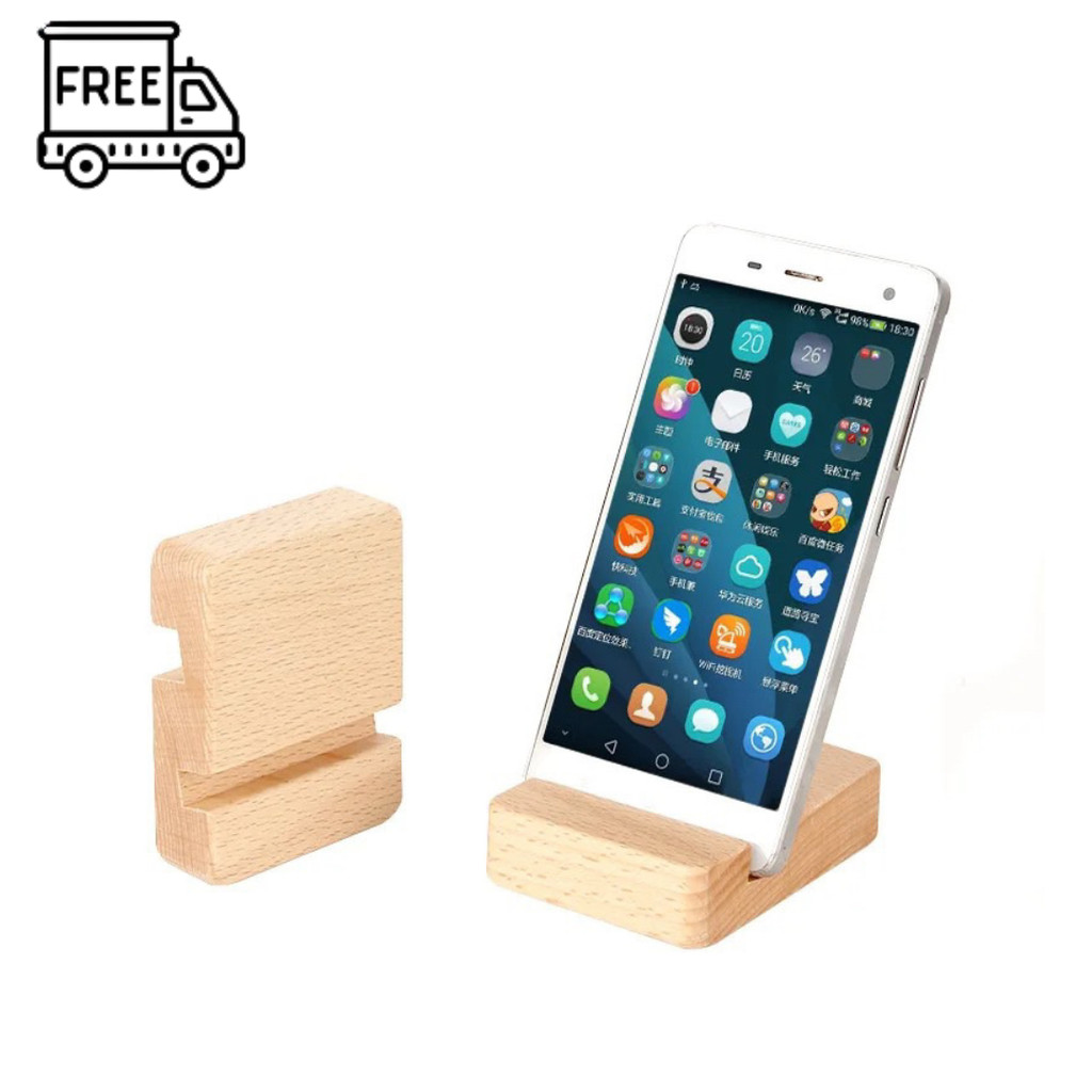 Cell Phone Stand Tablet Stand Portable Cell Phone Wooden Stand Cell ...