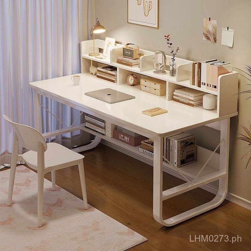 Storage Desk Table Desk Office Desk with Bookshelf for Rental Room ...