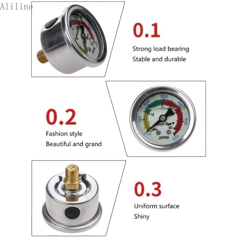 Alilin Upgraded Pressure Liquid Oil-Filled Dive-Pump Pressure Gauges ...