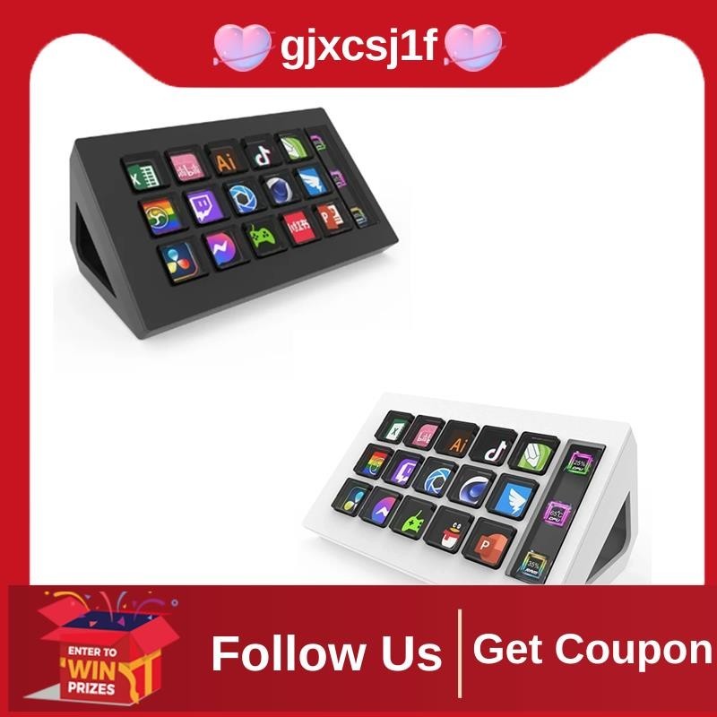 [gjxcsj1f] For StreamDeck Visual Keyboard LCD Button 15 Keys Live ...