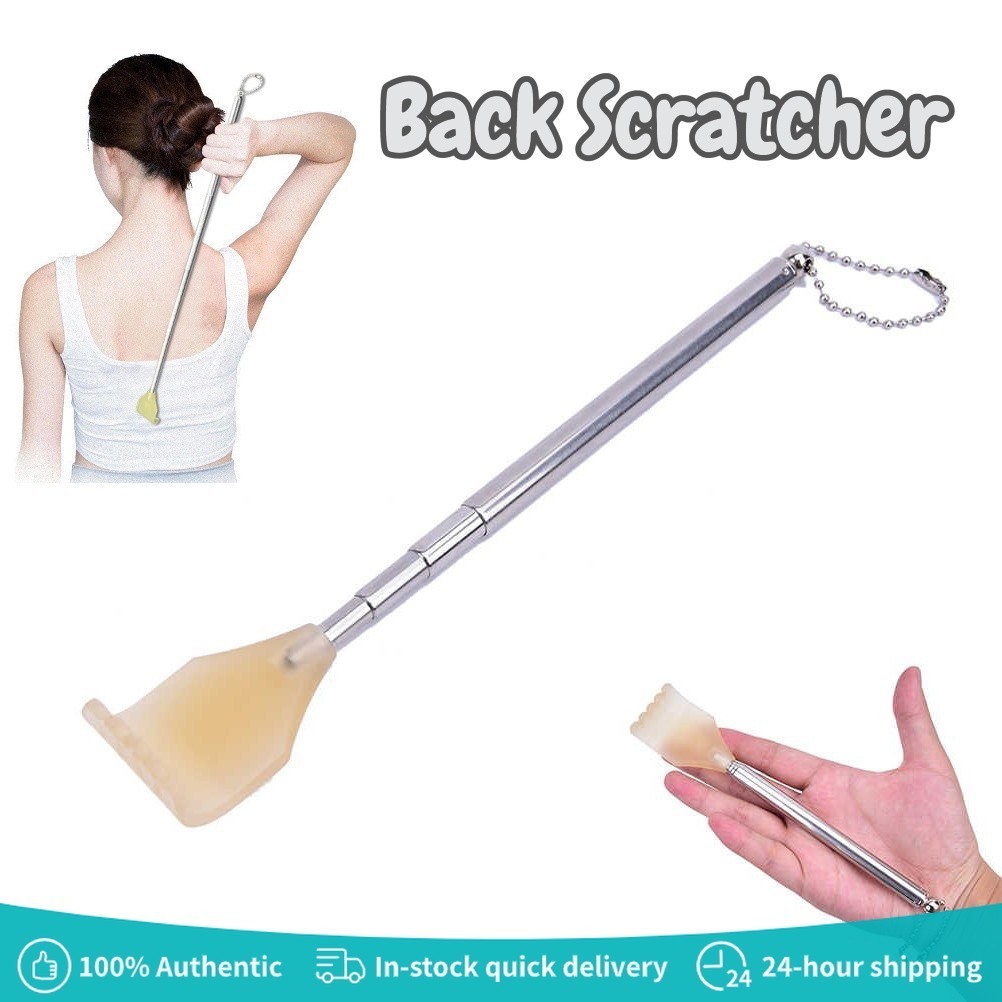 Stainless Steel Telescopic Back Scratcher Extendable Back Itching Self ...
