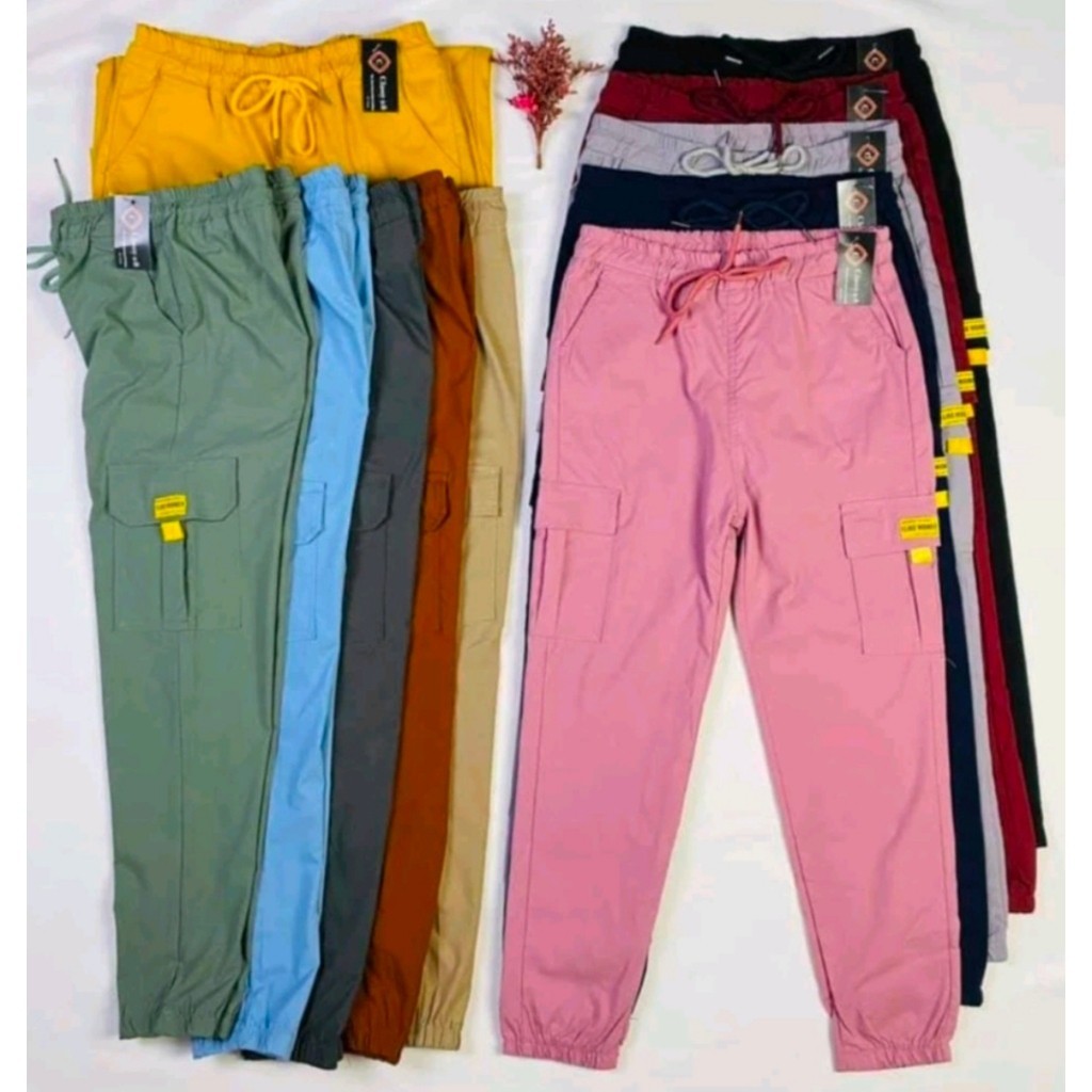 Candy Crush Zipper Cargo Pants with Straps main image 1