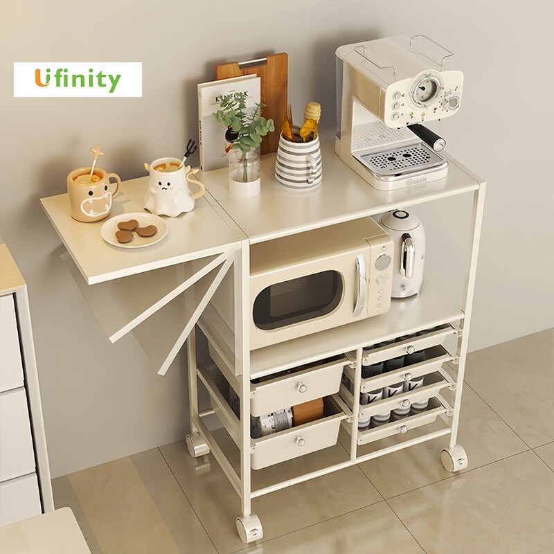 Cambond Kitchen Organizer Movable Trolley Oven Rack With Wheels And ...