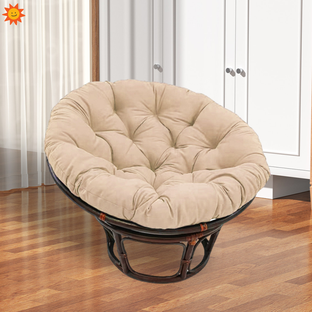 Round Chair Cushions Soft Thick Armchair Cushion Rattan Armchair Cushion for Outdoor Garden ...