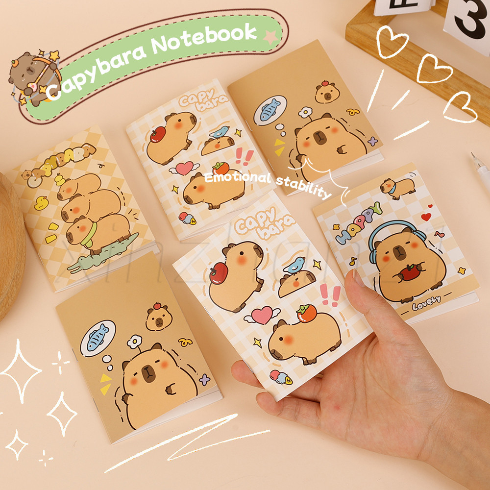 Capybara A7 Notebook - Kawaii Mini Small Pocket Notepad - Thickening ...