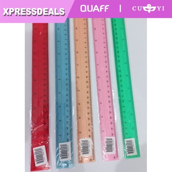 SQI Plastic Ruler Pastel Colors Thick 12 Inches | XPD | Shopee Philippines