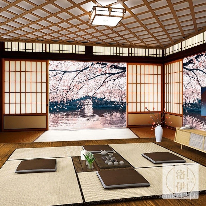 Japanese Style Decorative Wall Fabric for Japanese Restaurant, Sliding ...