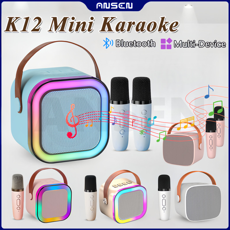 ANSEN Speaker Mini Karaoke Portable 3D Stereo Bluetooth Speaker ...
