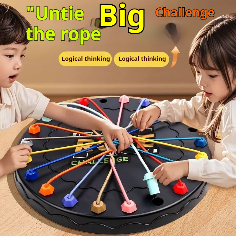 Kids' Interactive Logic Game - Untangle 10 Colorful Ropes Puzzle | STEM ...