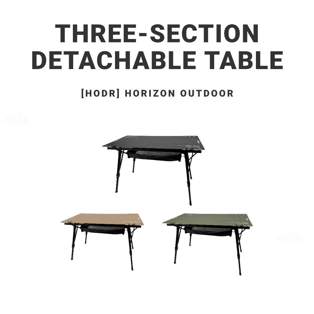 [HODR]Three-Section Detachable Folding Table X-Frame Design Adjustable ...