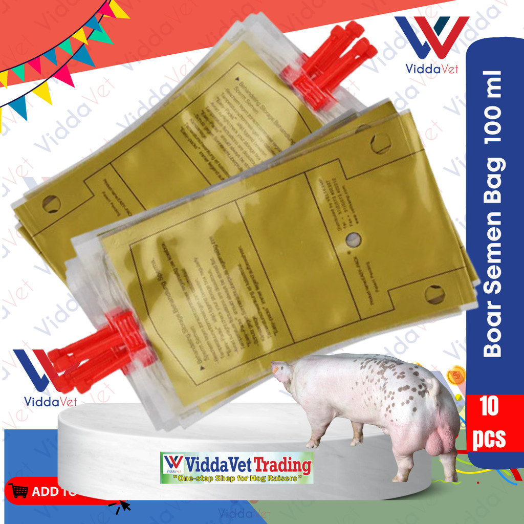 10 pcs Pig Artificial Insemination Bag 100ML Boar Semen Collection Bag ...