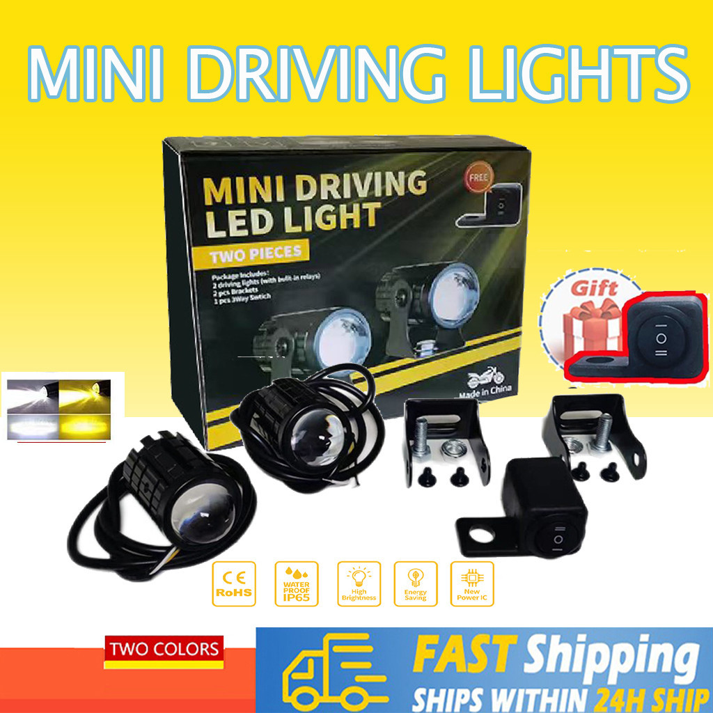 2PCS 40W Super Bright Mini Driving Light with domino switch Set Led ...