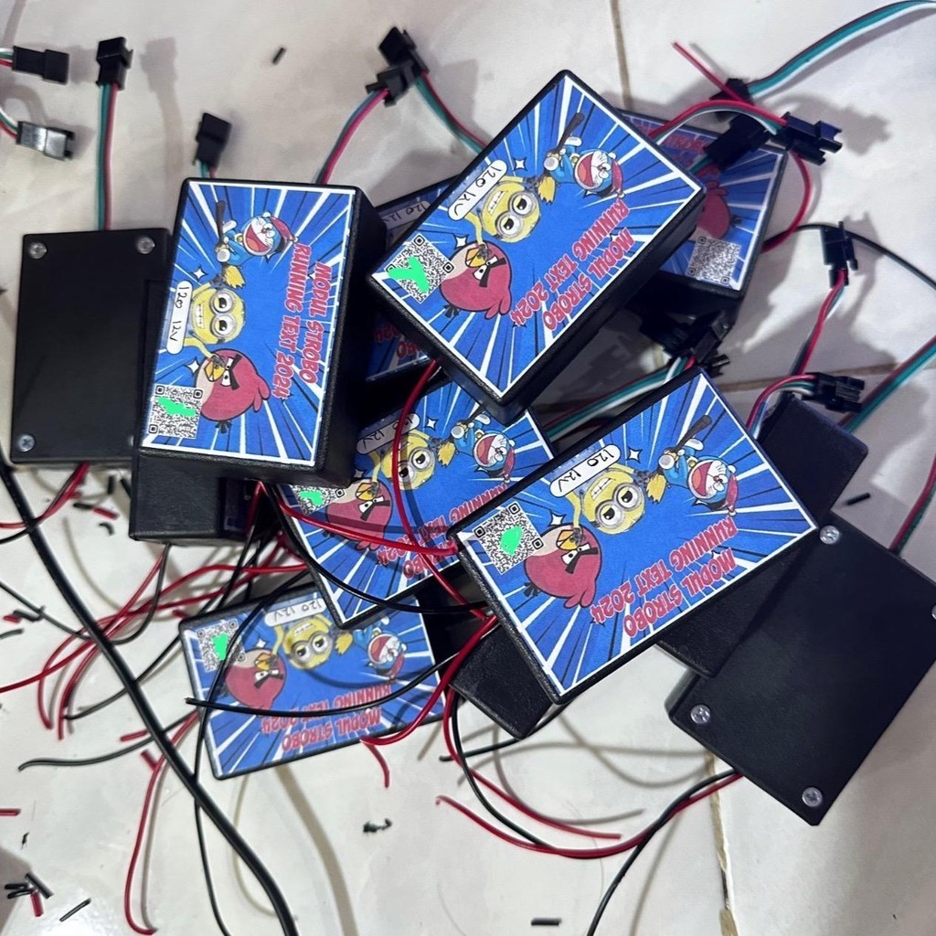 Minion DORAEMON ANGRY BIRD RUNNING TEXT 5line Strobe Module Shopee