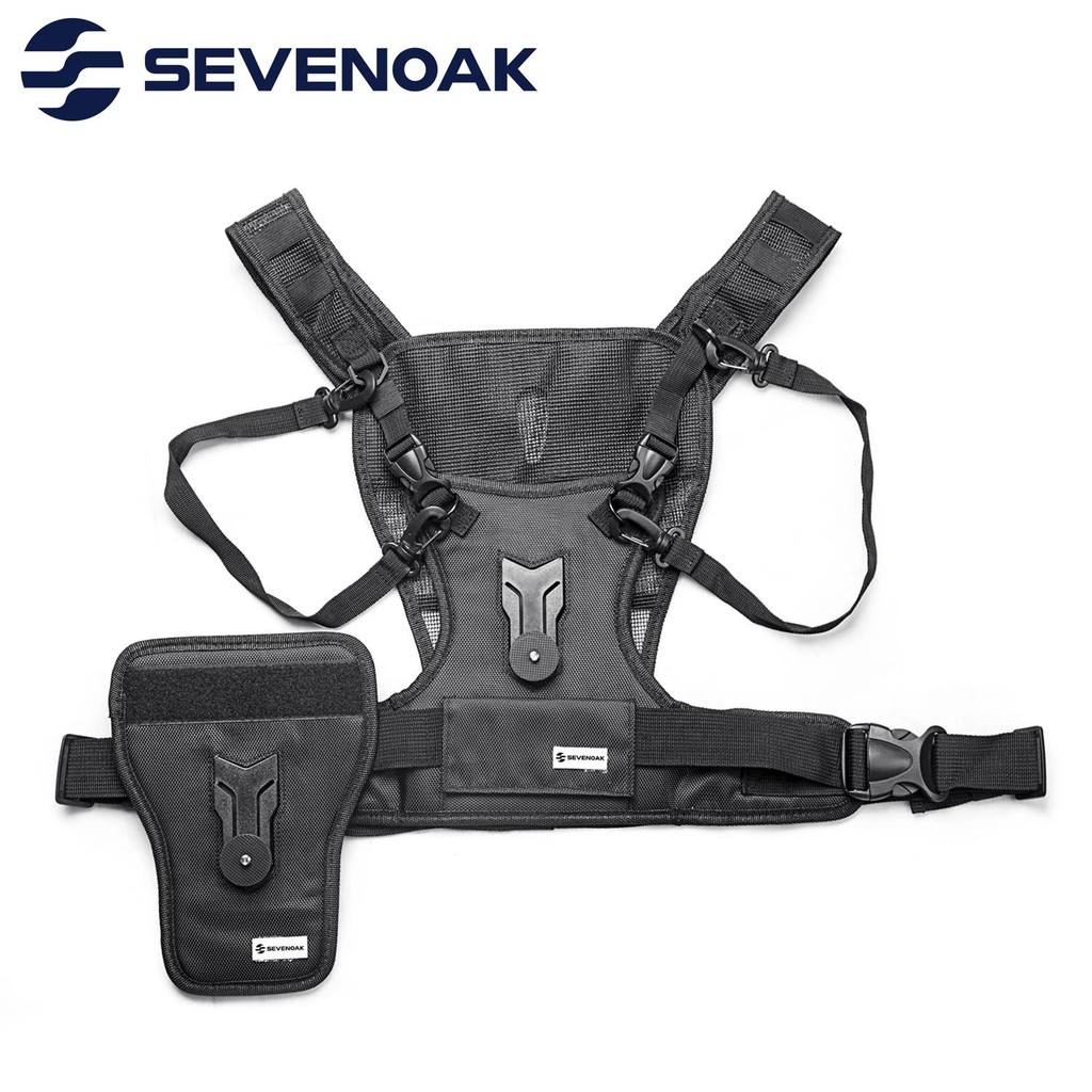 SK-MSP01 CarrierMulti Dual 2 Camera Carrying Chest Harness System Vest ...