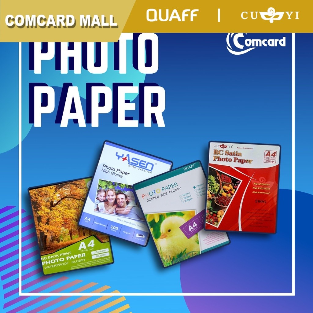 RC Pearl Holographic Photo Paper 260gsm 4R Size (20 sheets) | CPM ...