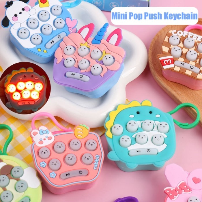 GANTUNGAN Staracc Fidget Toys Mini Pop Push Electric Pop it Game Toy ...