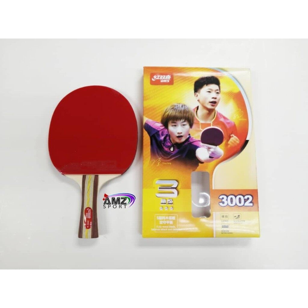 DHS 3 STAR TABLE TENNIS RACKET 3002 | Shopee Philippines