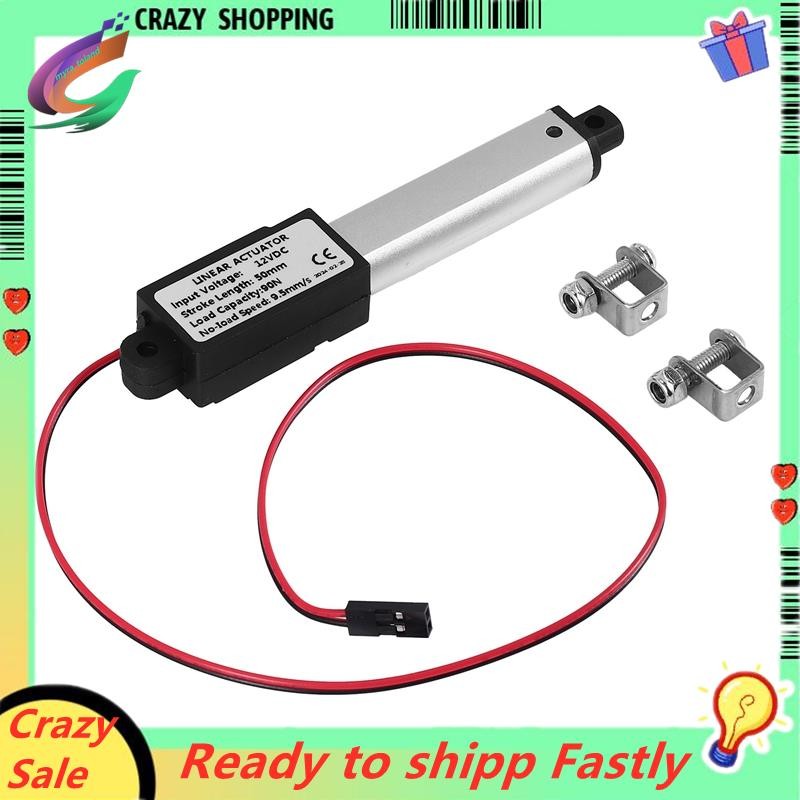 Micro-lineaire actuator, 2 inch slag, 90N/20LB, snelheid 9.5mm/S