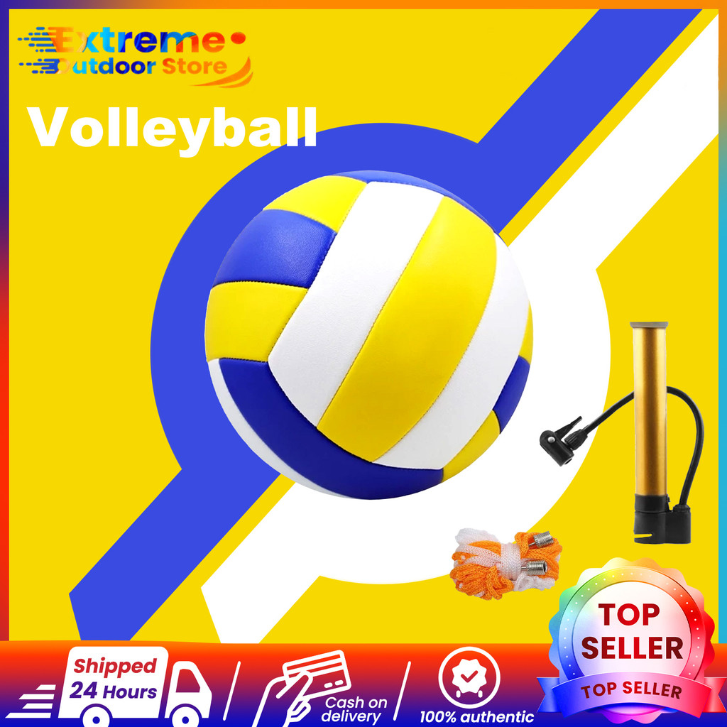 Volleyball Ball Size 5 Training Soft PVC Volleyball Kids Outdoor Beach ...