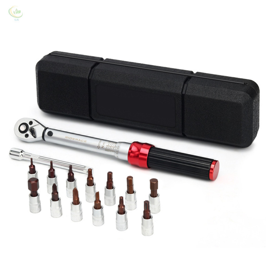Bicycle Torque Wrench Set 15Pcs 1/4