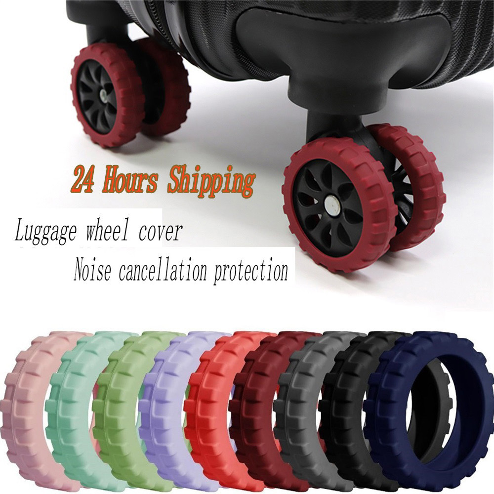 Rubber Ring Flexible Luggage Wheel Cover Protector Rubber Caster ...