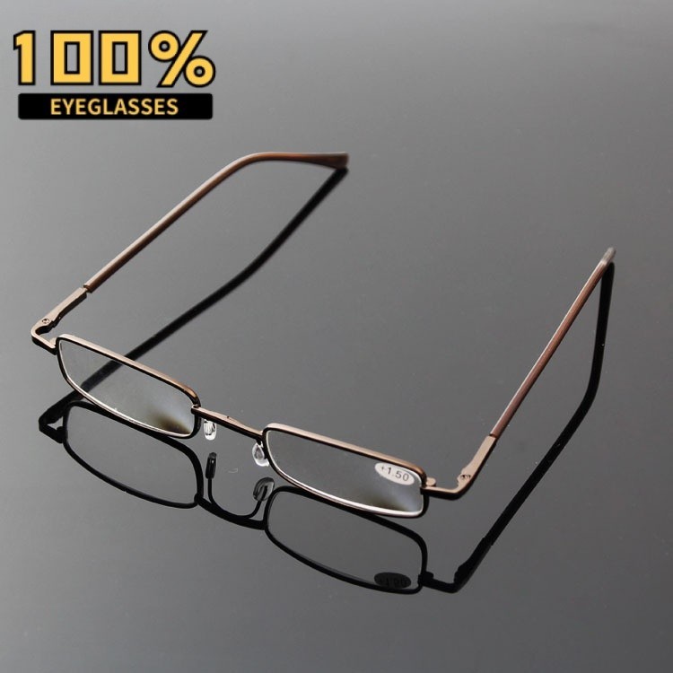 Small Square Mini Gift Box Unisex Reading Eyeglasses With Graded Lens