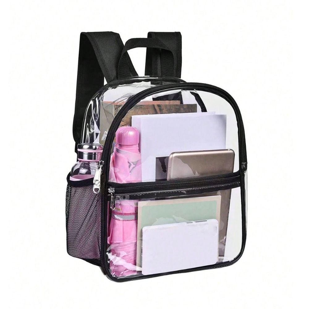 Mini Backpack Clear Pvc Backpack BEAUTY Backpack, Transparent