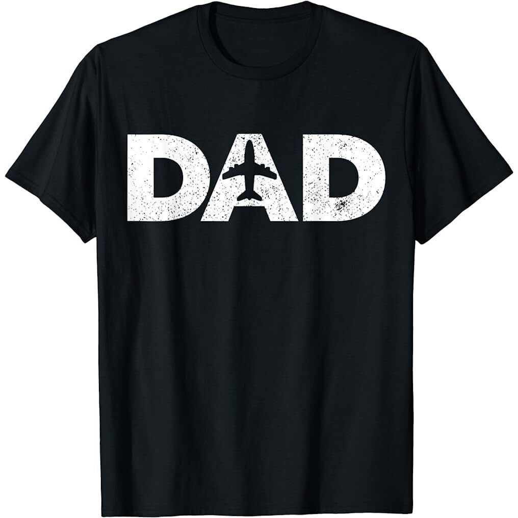 Mens Commercial Pilot Dad Much Cooler Father's Day T-Shirt