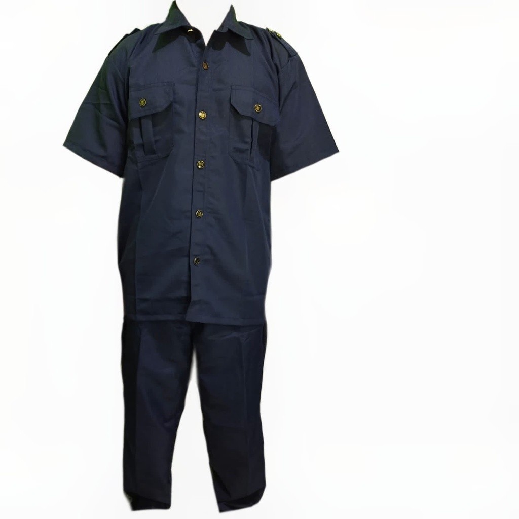 1 set of Men's Black Safari Shirt - Bodyguard Driver Service Uniform ...