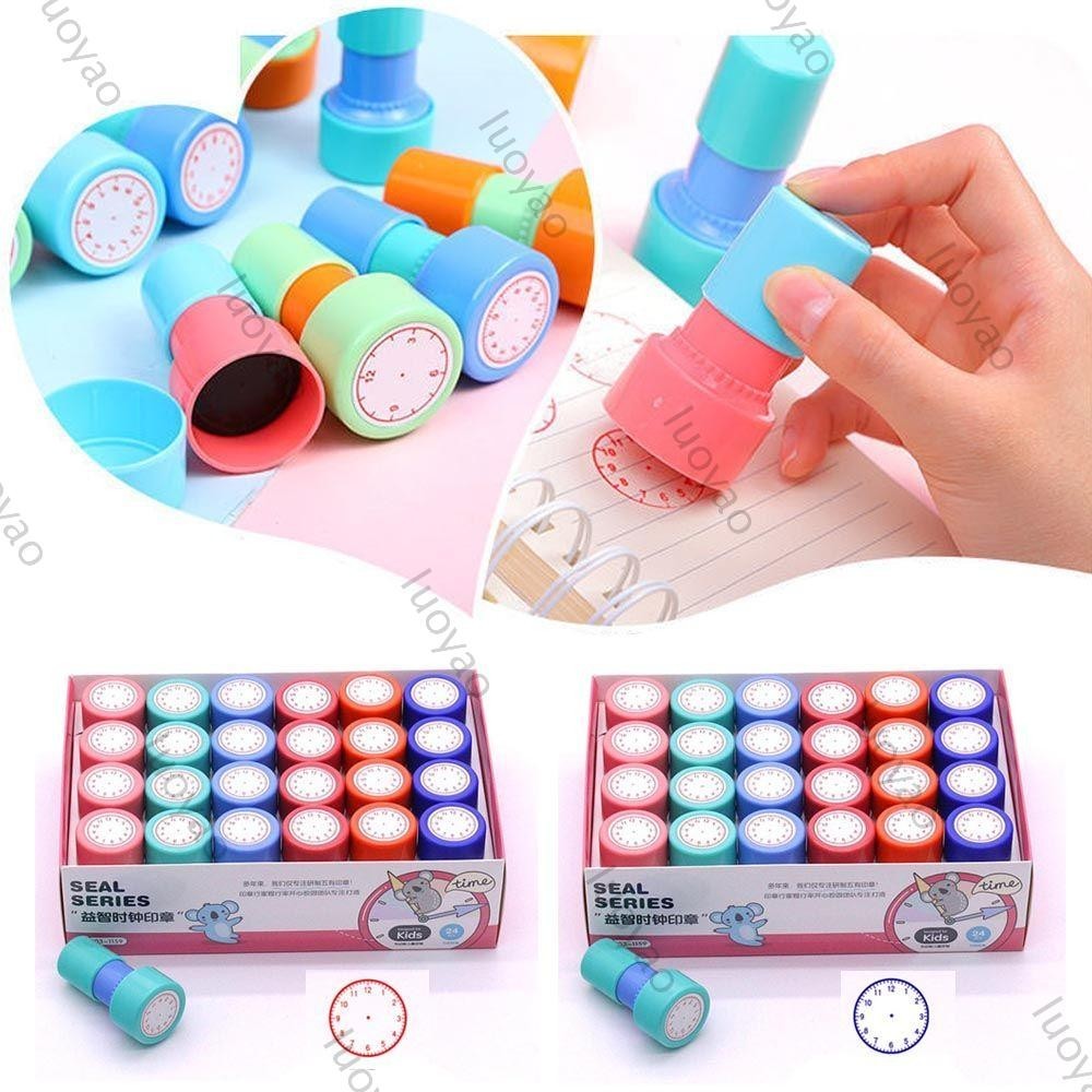 LUOYAO Clock Stamp Learn Stamps Teaching Seal Teaching Aids Learning ...