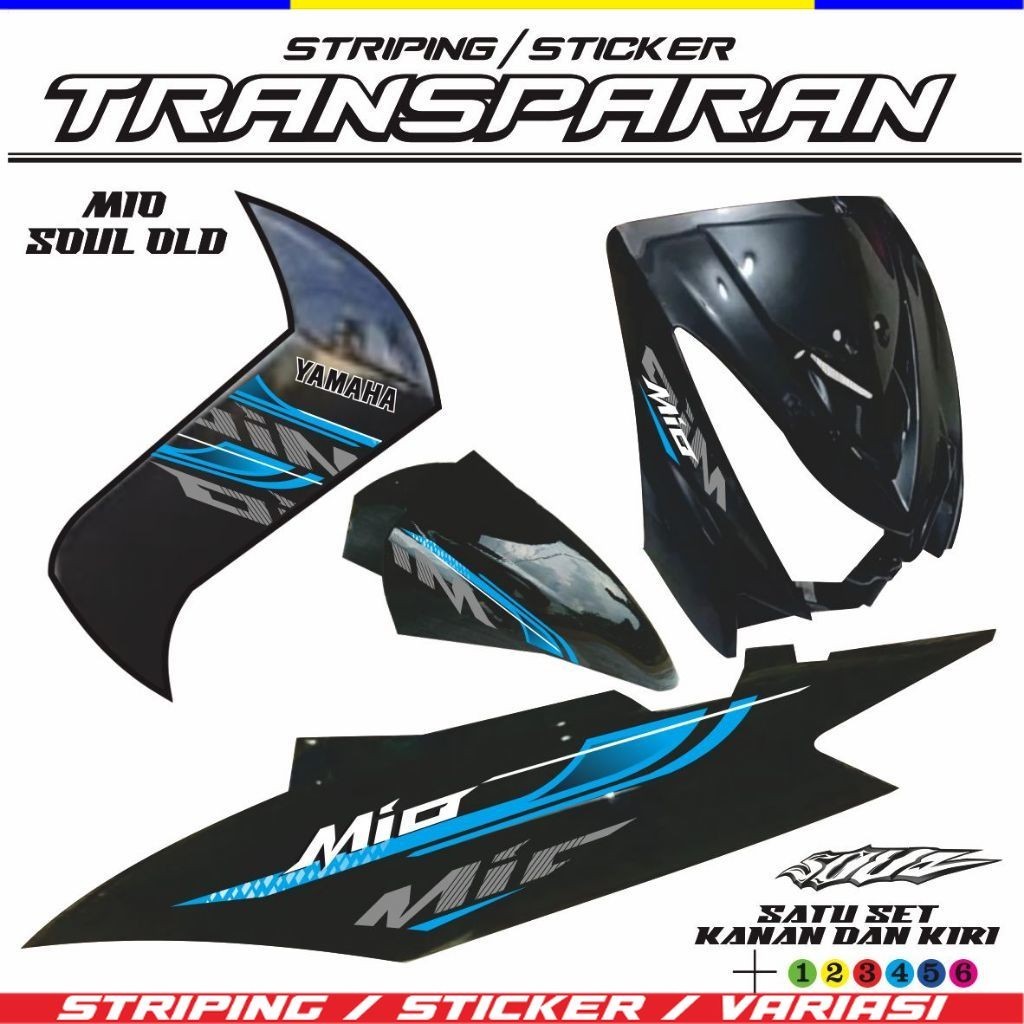 MIO SOUL 115 OLD CARBU TRANSFER STICKERS MIO SOUL OLD STICKERS ...