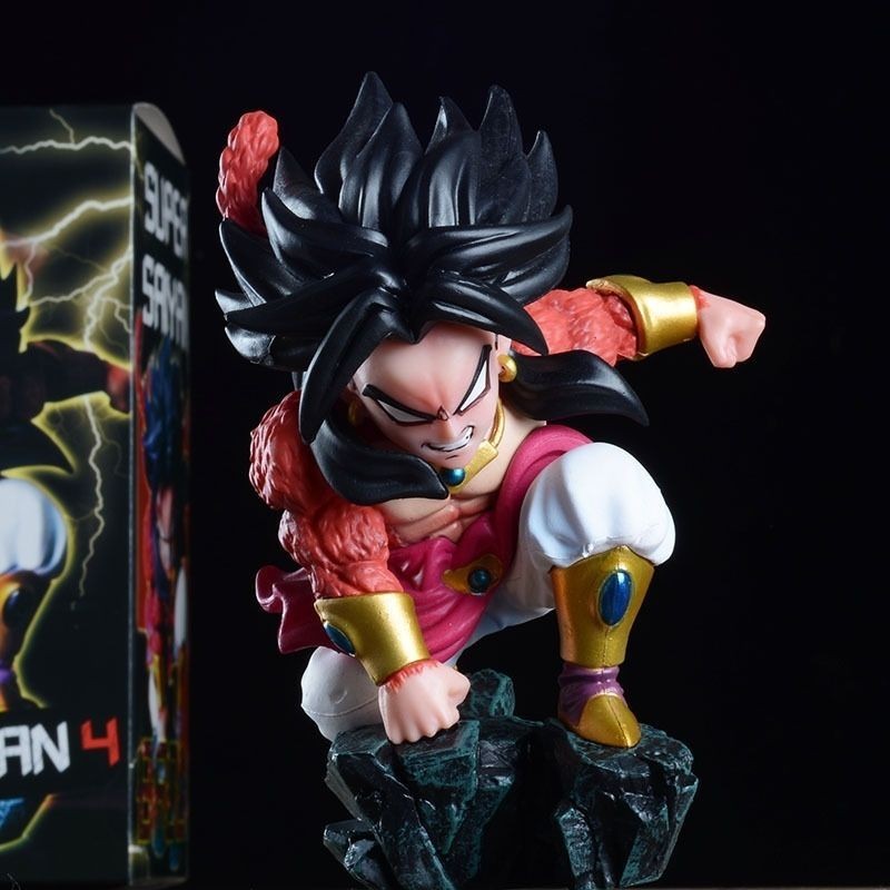 Hot Sale Super Four Broly Dragon Ball WCF Super Saiyan Squatting Scene ...